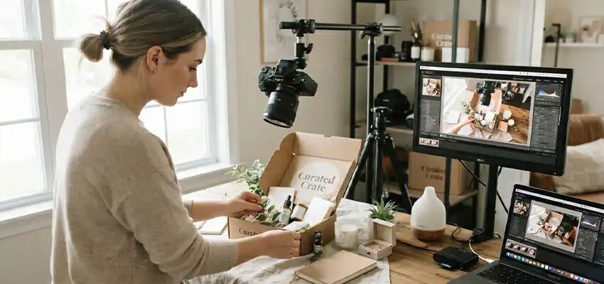 How Subscription Box Brands Shoot and Edit Unboxing-Style Product Photos